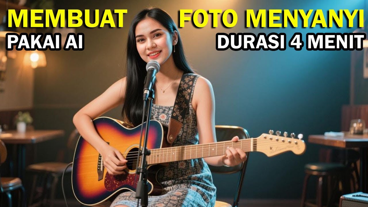 STEP BY STEP MEMBUAT FOTO BERNYANYI DURASI 4 MENIT MENGGUNAKAN AI