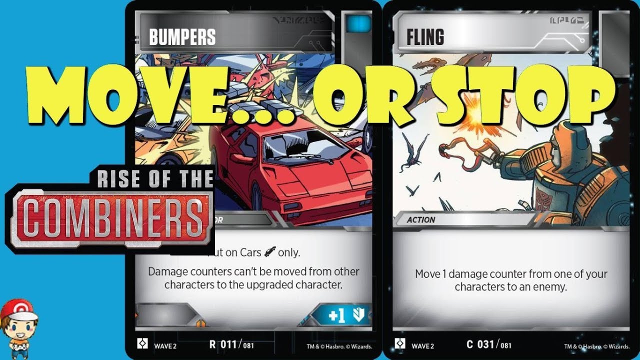 Move Damage, Or Stop Moving Damage, in the Transformers TCG! (Fling and Bumpers!)