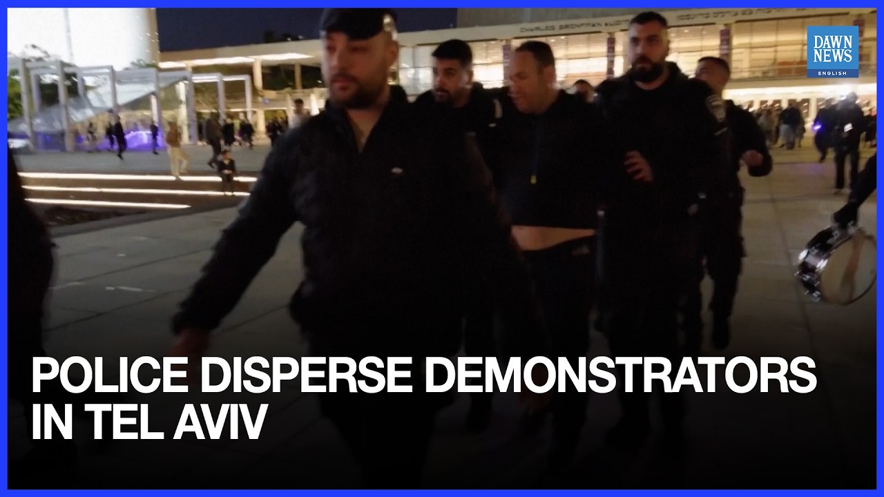 Police Disperse Demonstrators in Tel Aviv Demanding an End to War With Iran | Dawn News English