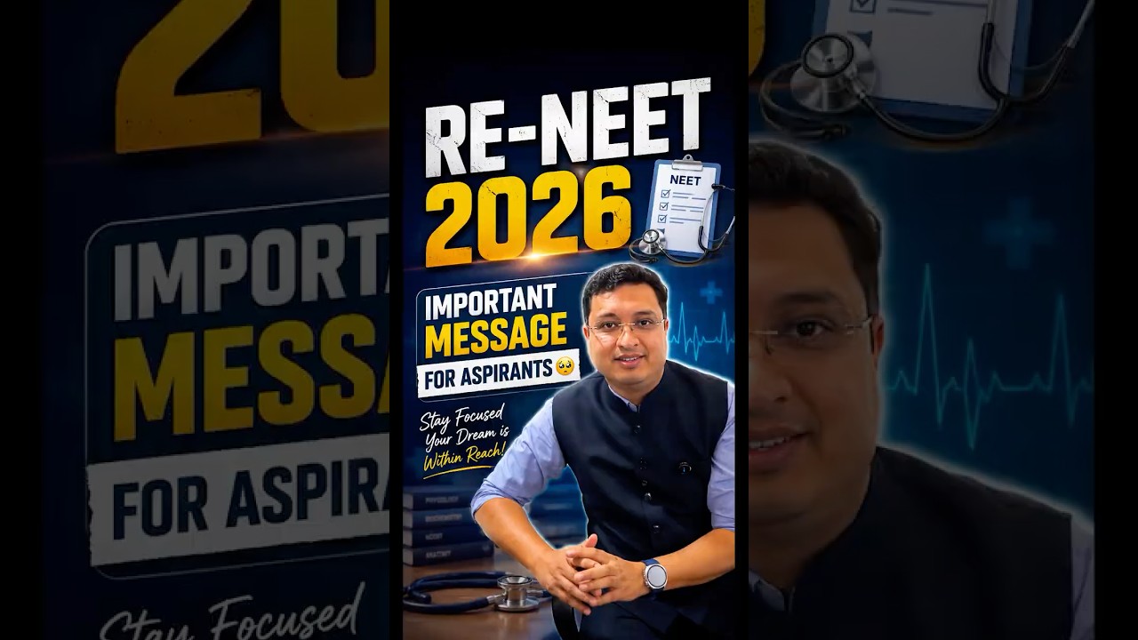 Important Message for RE-NEET Aspirants🥺|| Must Listen #neet #nvsir #shorts