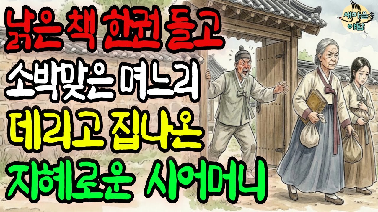 새마을야담 | 낡은 책 한권 들고 소박맞은 며느리를 데리고 집을 나선 지혜로운 시어머니 |야담 | 전설 | 설화 | 옛날이야기 | 만담 | 효부 | 비책서 | 왕실