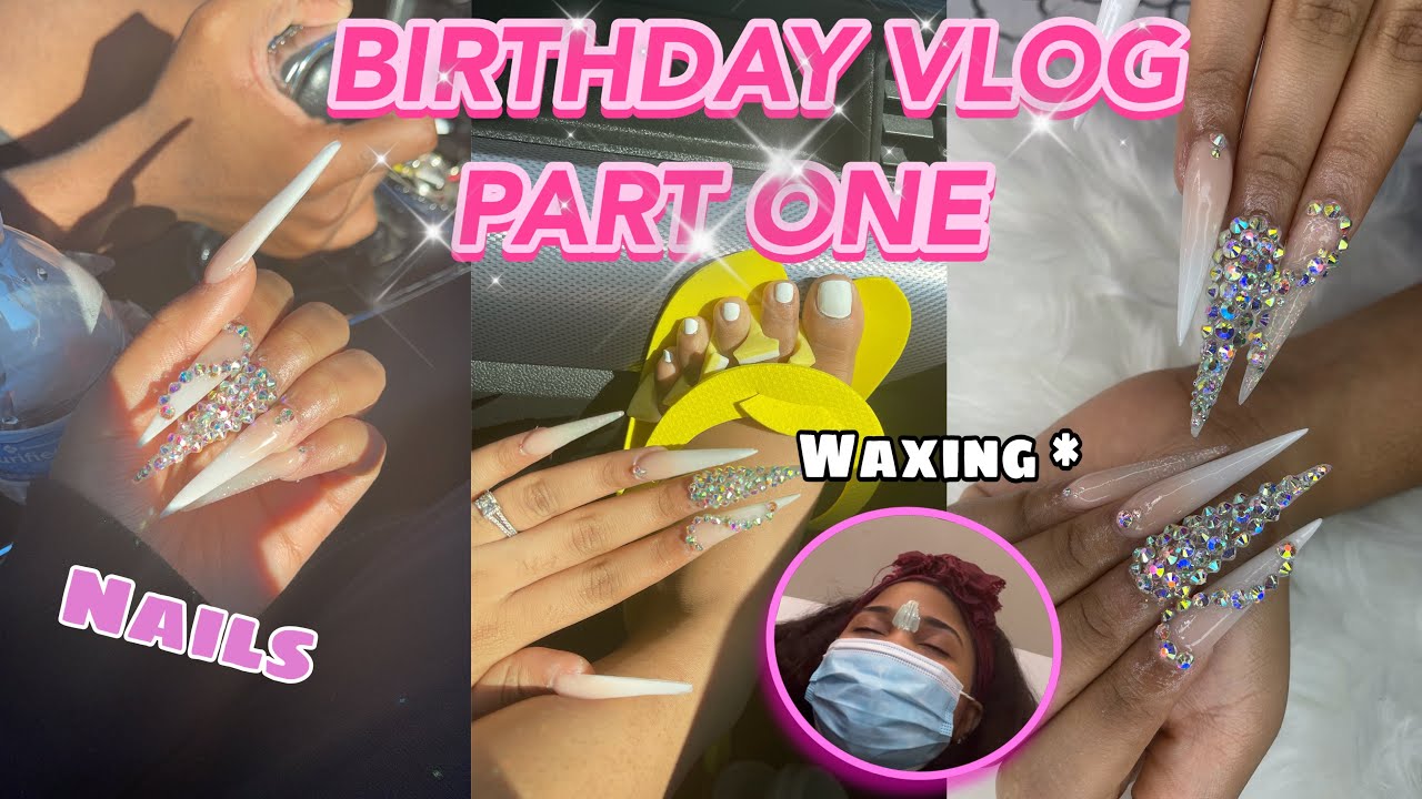 SWEET 17 BIRTHDAY VLOG PART 1 NAILS, GETTING WAXED....