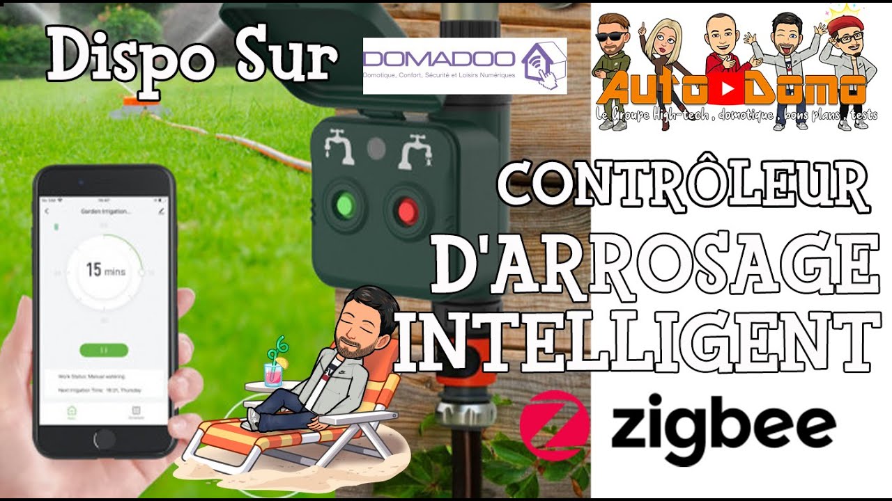 Controleur d'arrosage intelligent WOOX en zigbee compatible TUYA / SMARTLIFE