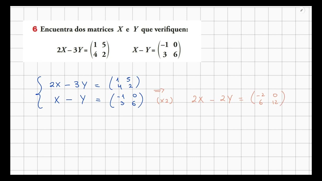 Sistema de Ecuaciones Matriciales #1 (de 2 formas)
