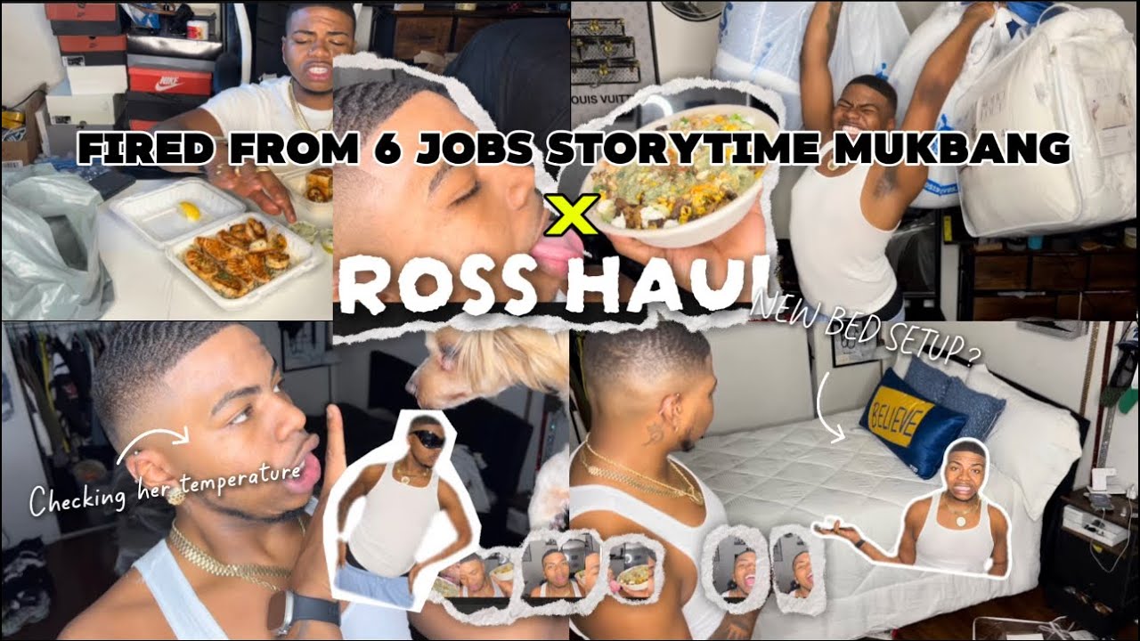 FIRED from 6 Different Jobs STORYTIME + MUKBANG x Ross Shopping Haul