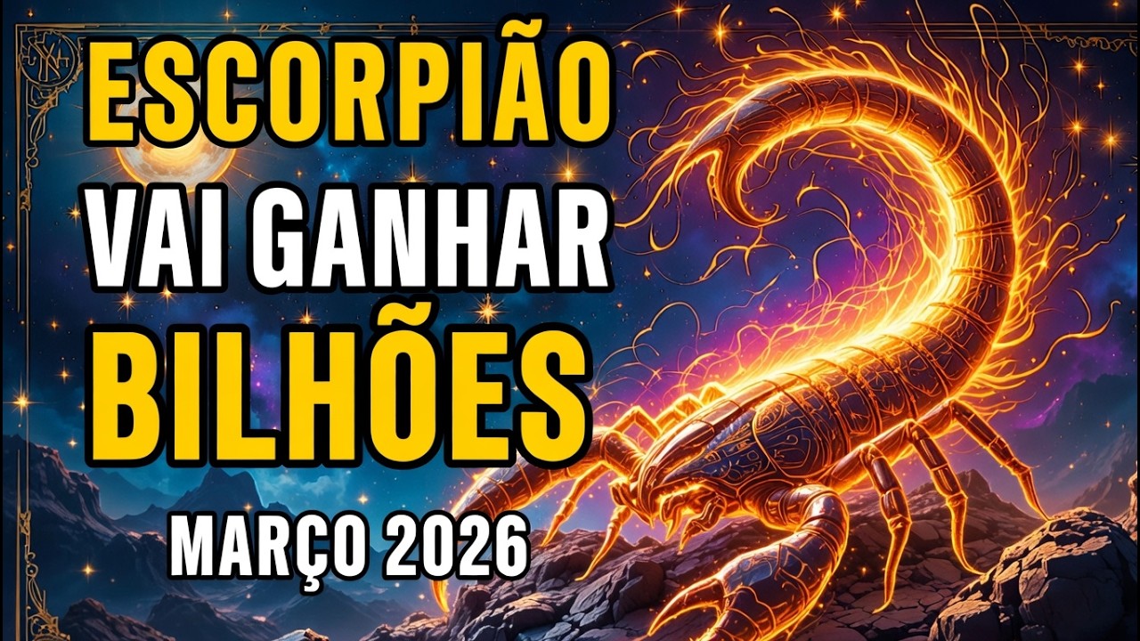PREVISÃO PARA ESCORPIÃO ♏ MARÇO DE 2026 💰 ALINHAMENTO DE JÚPITER E PLUTÃO TRAZ MUITA RIQUEZA