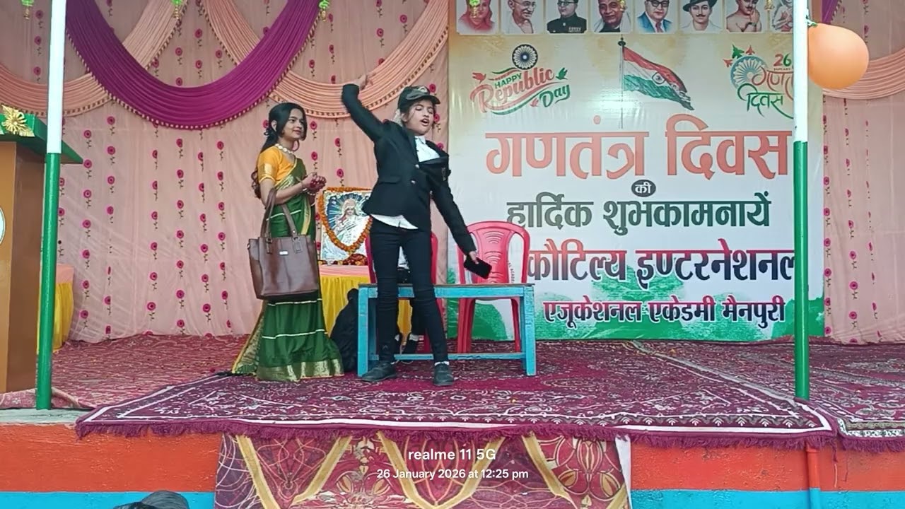 Siksha ka vyapar act by school childrens in republic day..