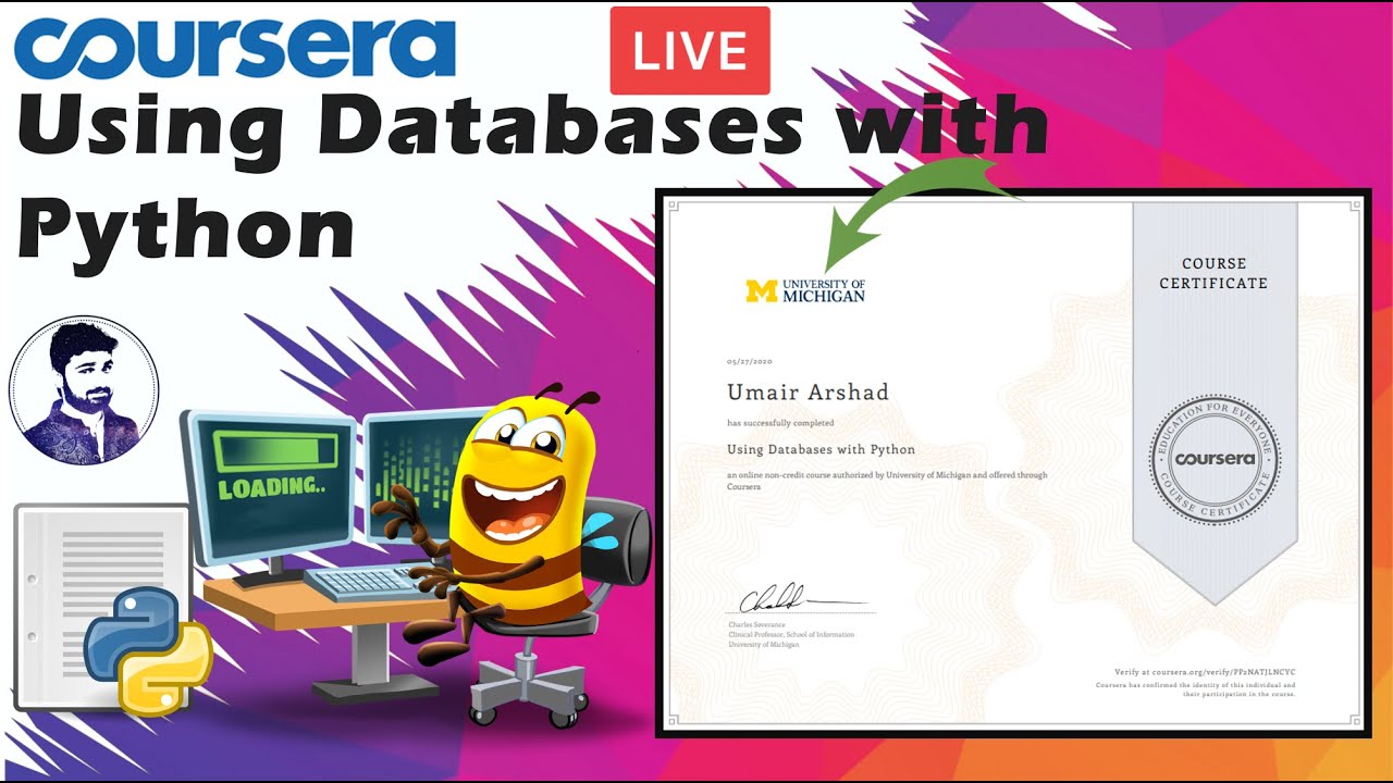Coursera: Using Databases with Python all assignments and Quizzes solved Live