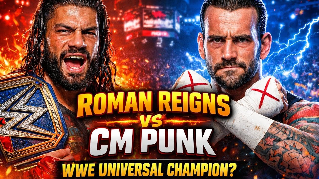 FULL MATCH :- Roman Reigns vs CM Punk WWE UNIVERSAL CHAMPION