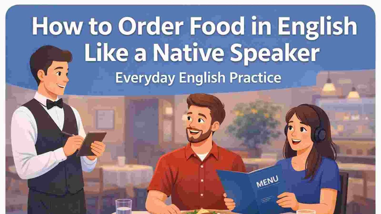 ENGLISH PODCAST: How to order food in English like a native speaker #aprenderingles #englishpodcast