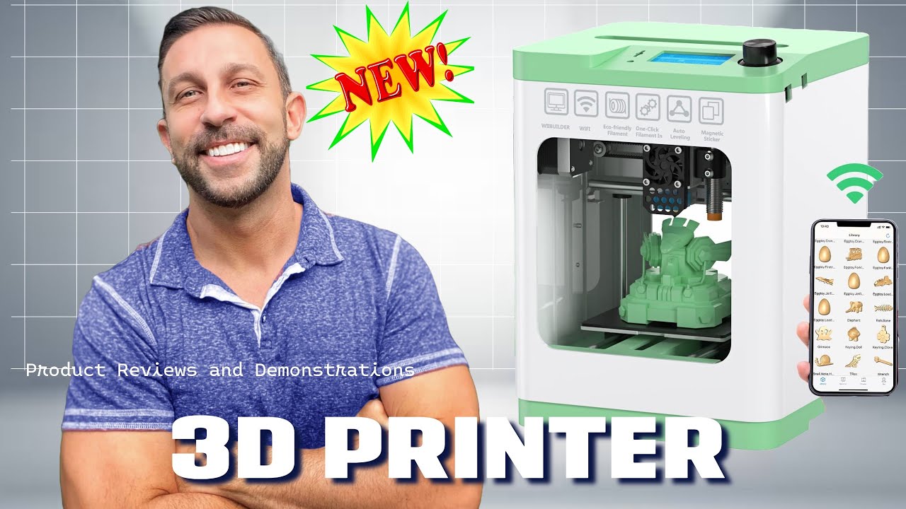 Tina2S 3D Printer with WiFi Cloud Printing, Fully Assembled and Mini 3D Printer