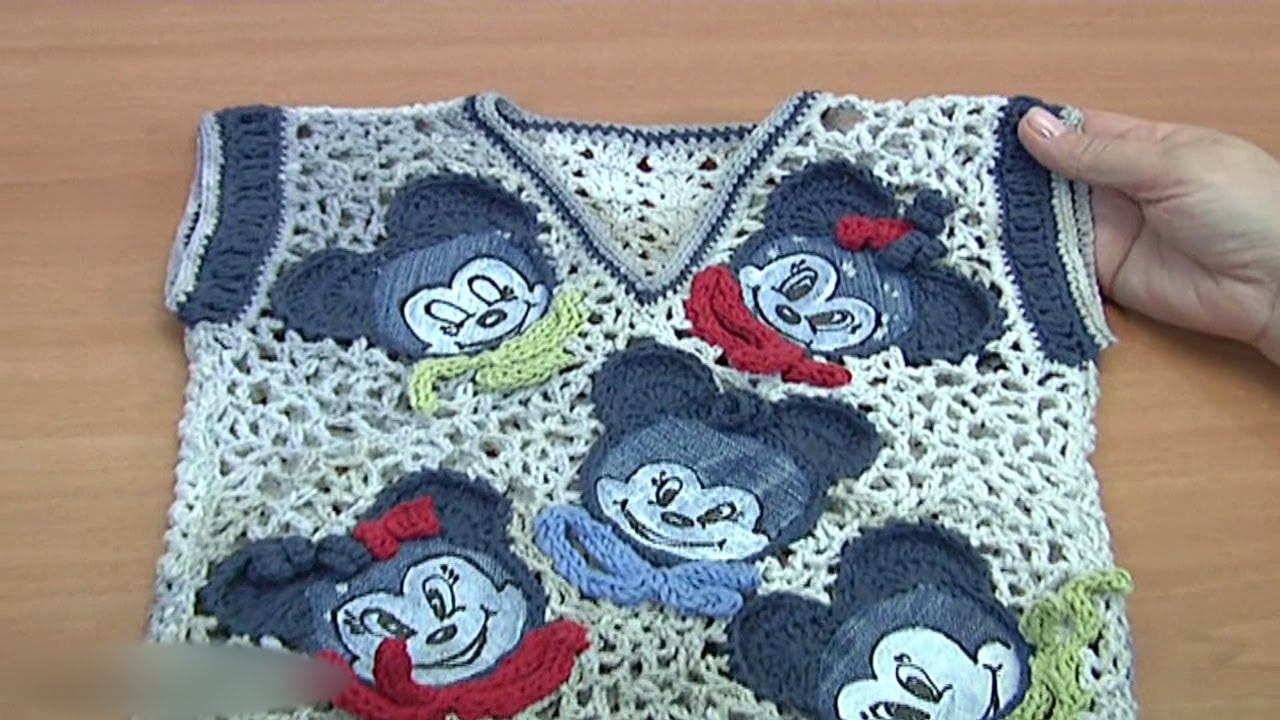 How to Make Crochet Minnie Mouse Vest