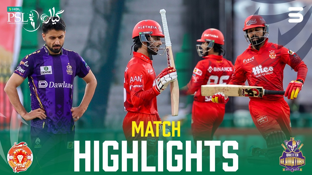 Islamabad United vs Quetta Gladiators | Match 9 Highlights | HBL PSL 11 2026 | MZB1T