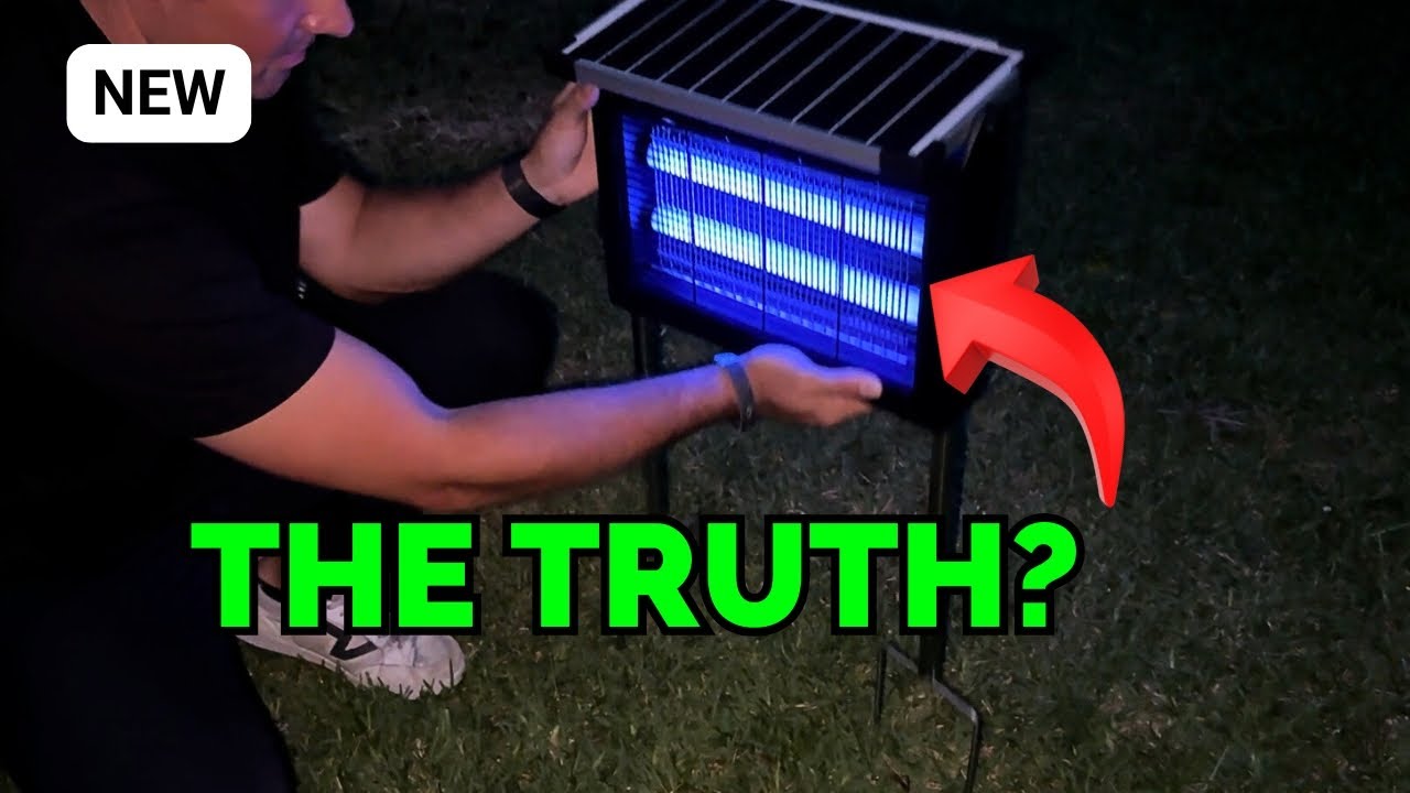 This Solar Bug Zapper ELIMINATED All Mosquitoes in My Yard (1 Area Coverage Test)