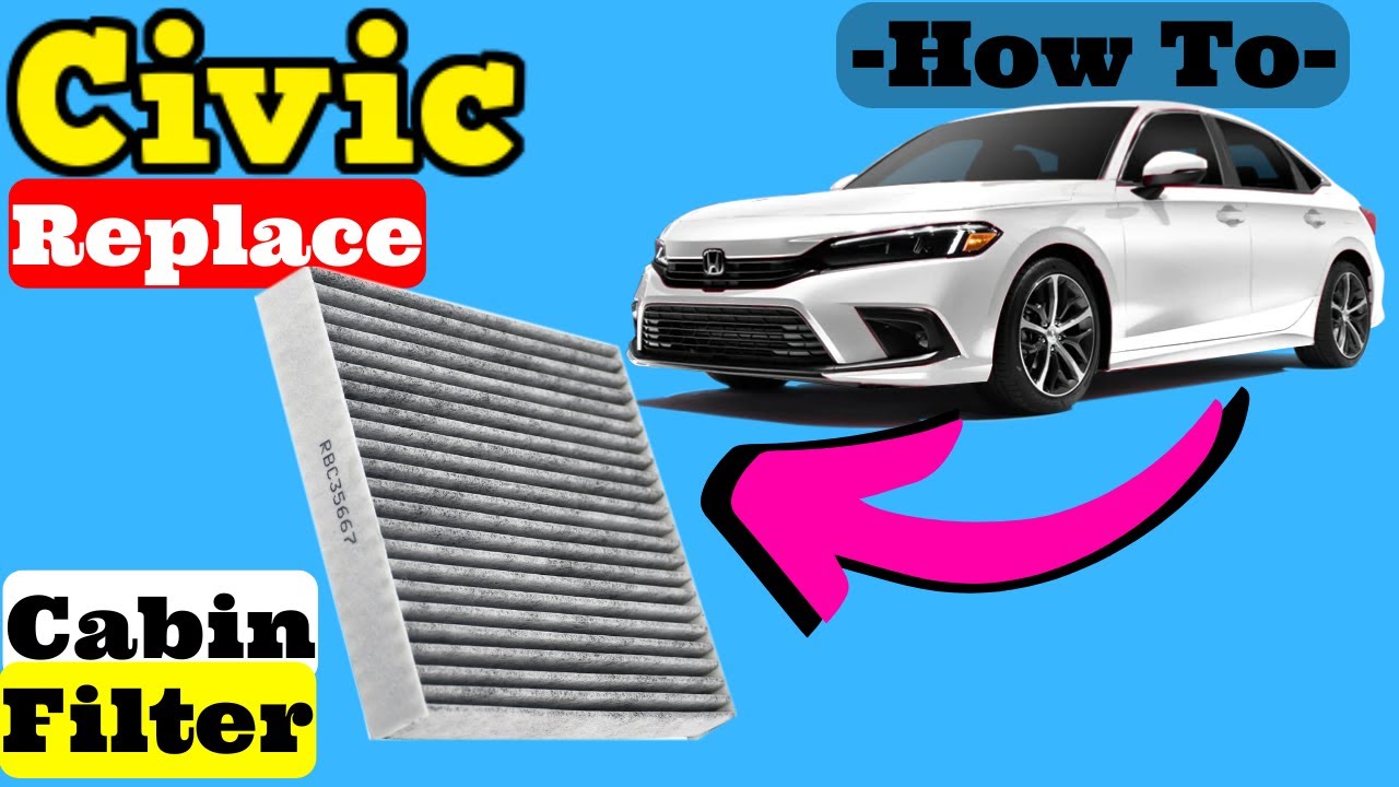Honda Civic: как заменить салонный воздушный фильтр за бардачком со стороны пассажира (2022, 2023...