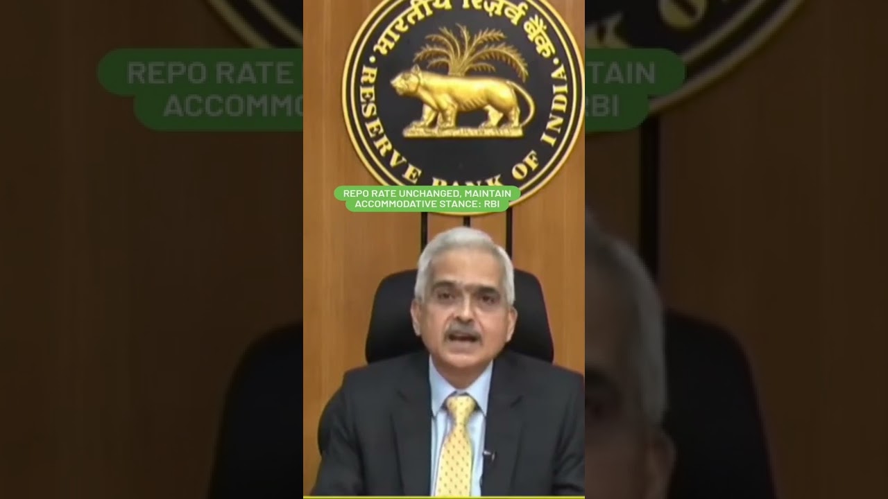 REPO RATE UNCHANGED, MAINTAIN ACCOMMODATIVE STANCE: RBI