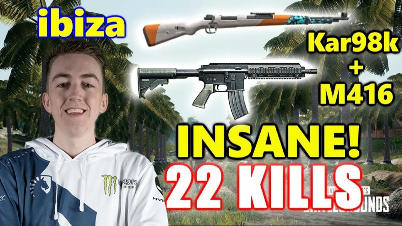 PUBG - ibiza - 22 KILLS - Kar98k + M416 INSANE! #SOLO