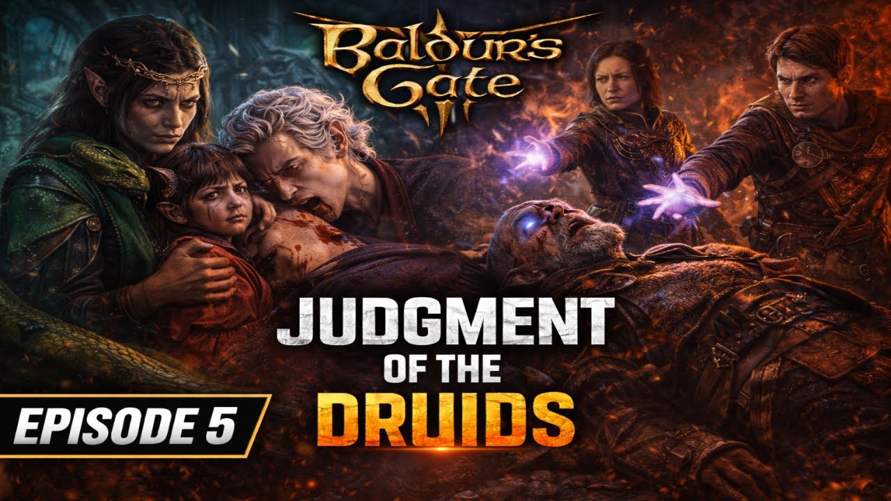 Baldur’s Gate 3 4K—Episode 5 Judgment of the Druids | Secrets, Night Terrors & The Blighted Village