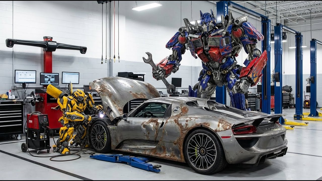 Autobots Rescue Mission  Optimus Prime & Bumblebee Save a Sunken Autobot Car from the Ocean