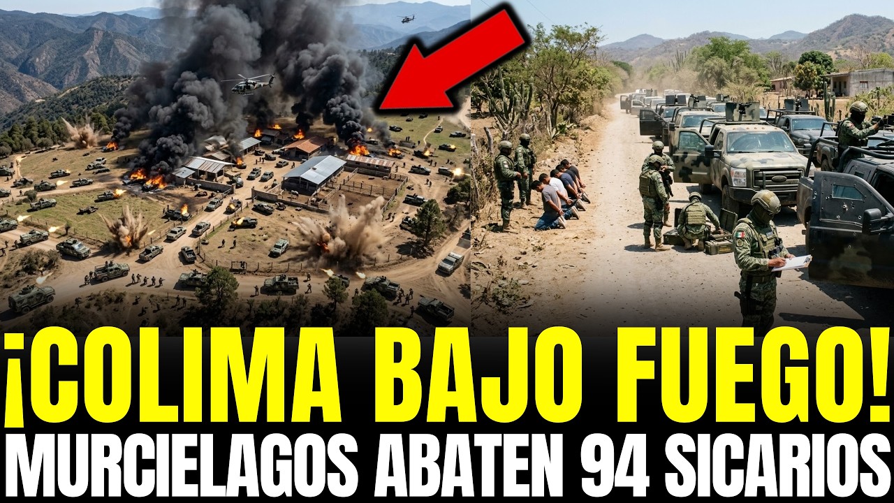 ¡COLIMA ARDE! MURCIÉLAGOS ABATEN 94 SICARIOS y ASEGURAN 22 VEHÍCULOS ARTILLADOS