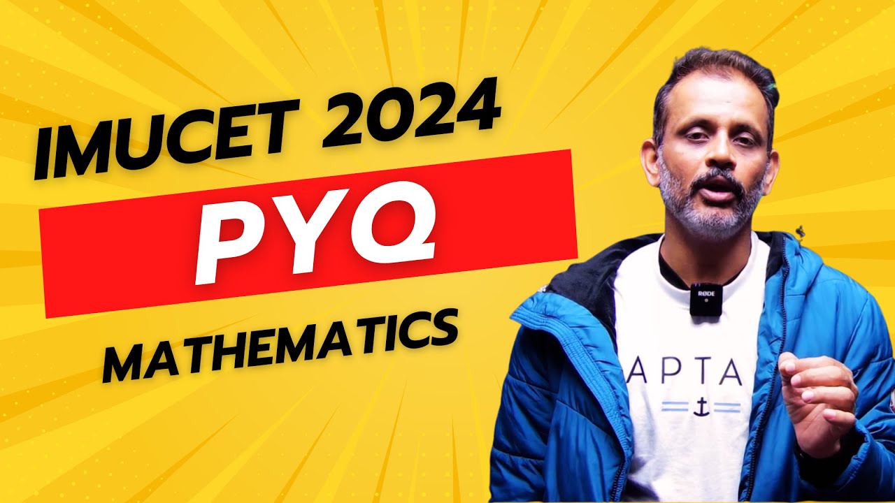 IMUCET 2024 PYQ || Mathematics Paper Part 2 ||