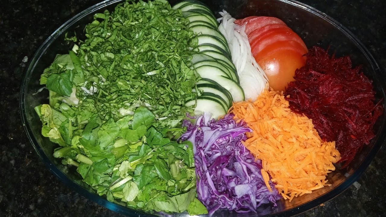 COMO EU FA&Ccedil;O SALADA CRUA NUTRITIVA!