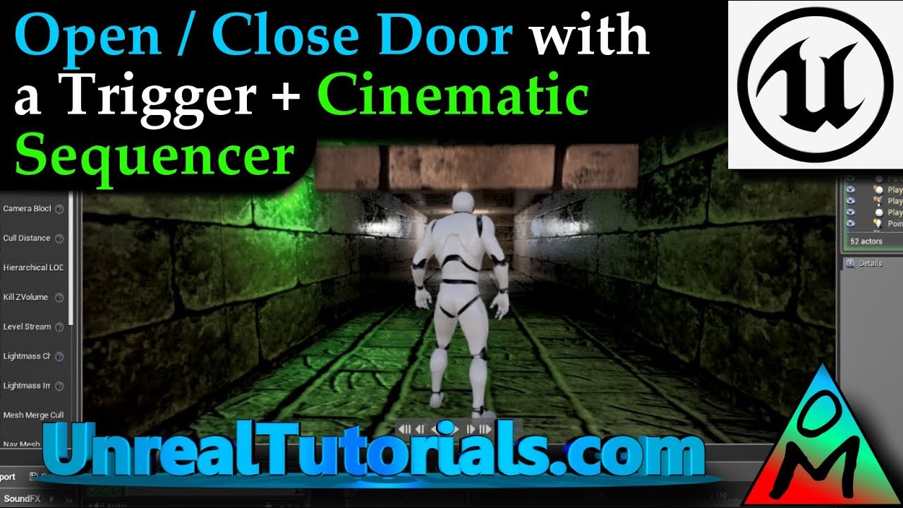 UE4 Tutorial | Open Close Door with Cinematics Sequencer
