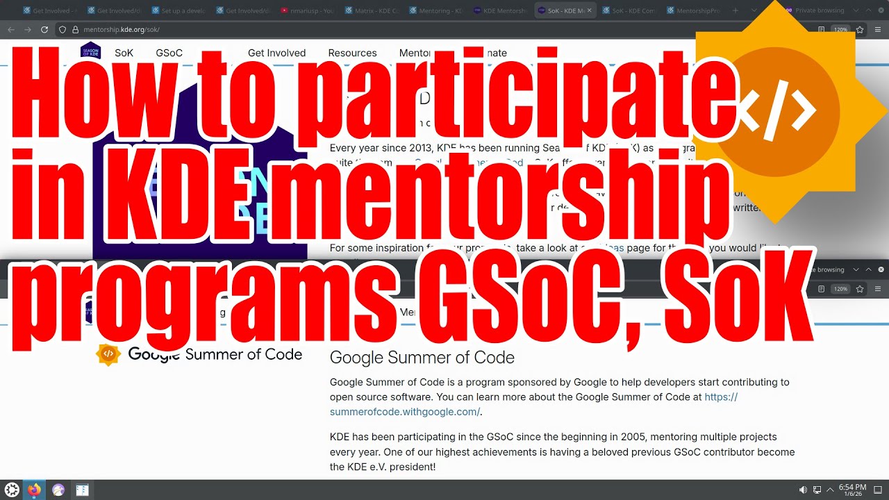 How to participate in KDE mentorship programs GSoC, SoK - January 2026 - 8d72ac57