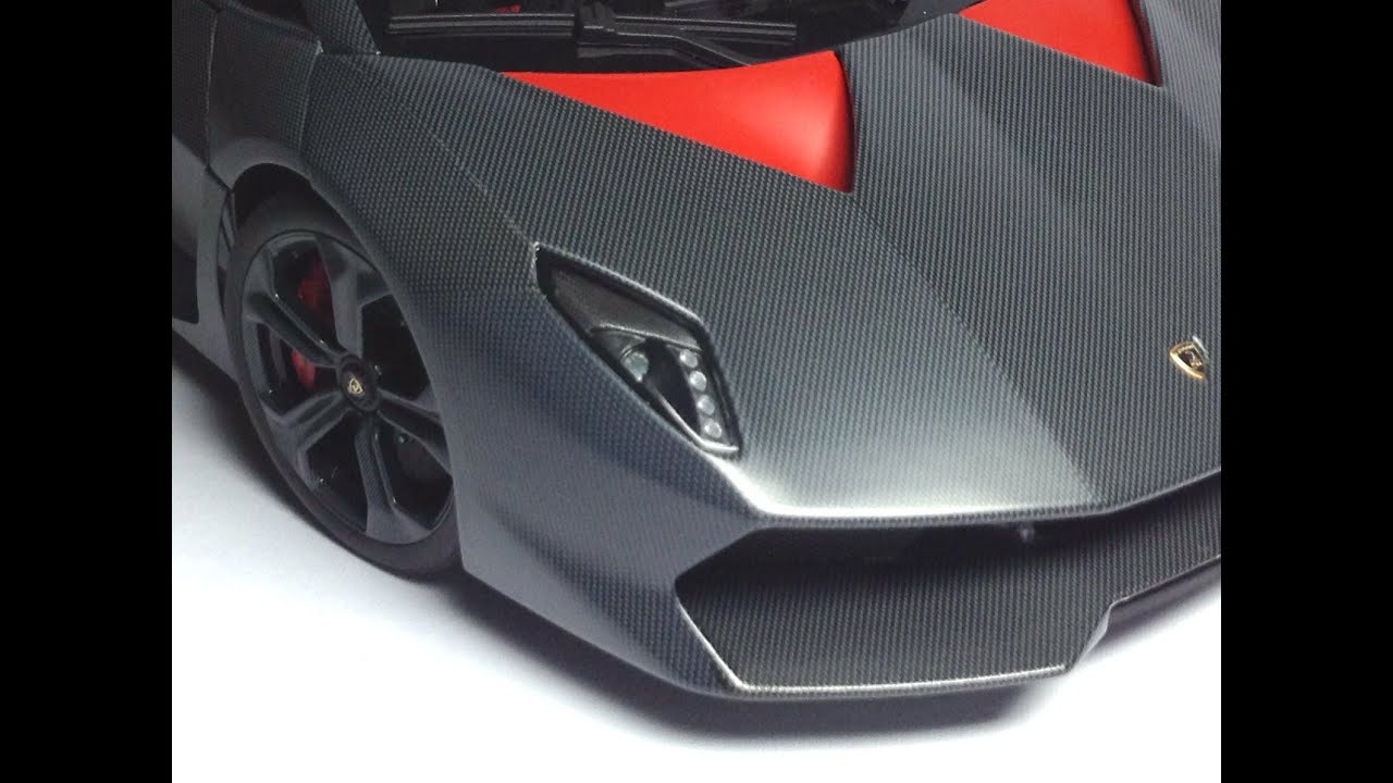1/18 AUTOart Signature Lamborghini Sesto Elemento Grey Carbon Fiber | Diecast Hobby