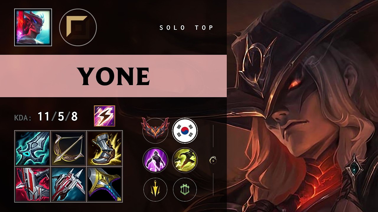 Yone Top vs Sion - KR Grandmaster Patch 26.11