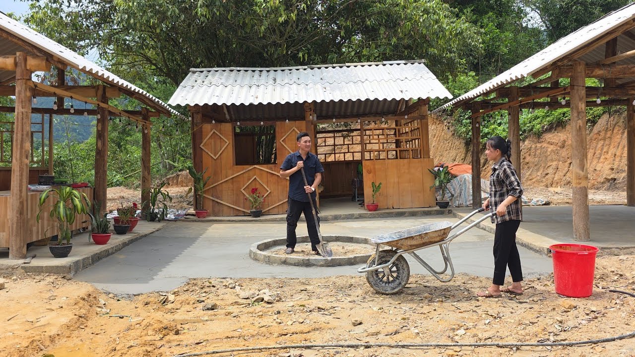 Jack and Tieu Ly have completed the beautiful front yard for their new home.