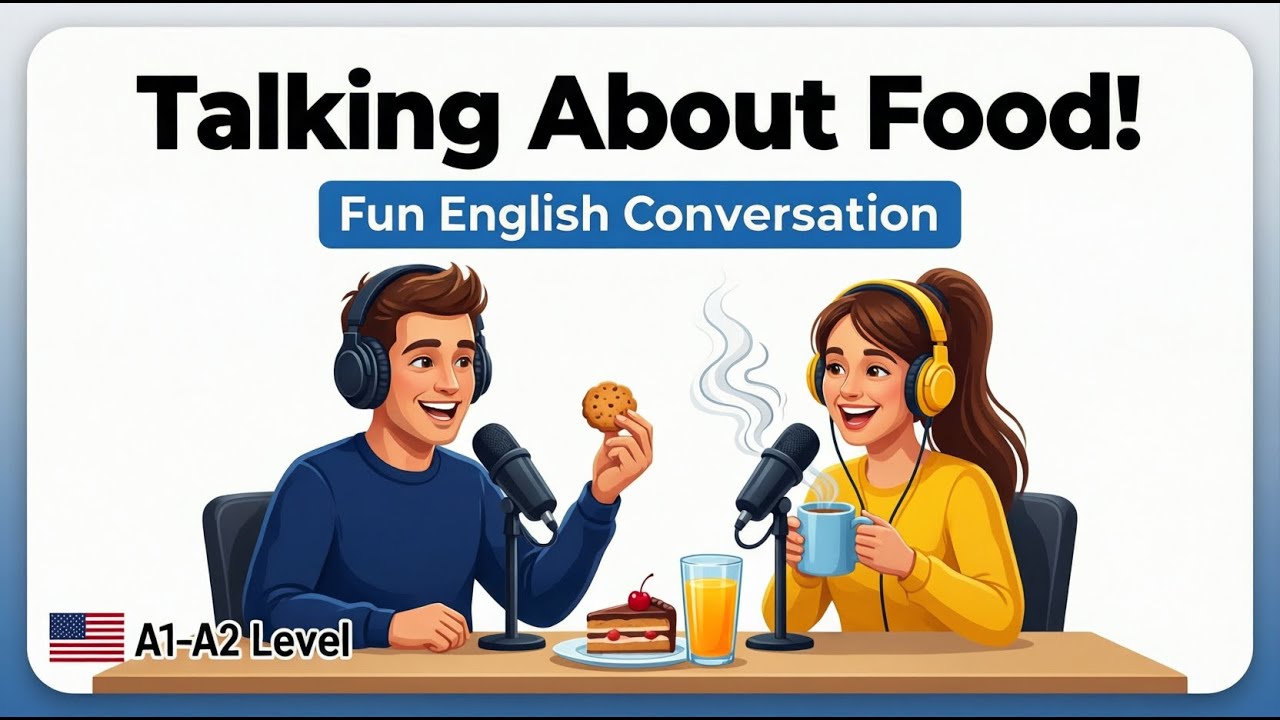 How to Talk About Food in English (A1-A2 Level)| Real English Conversation