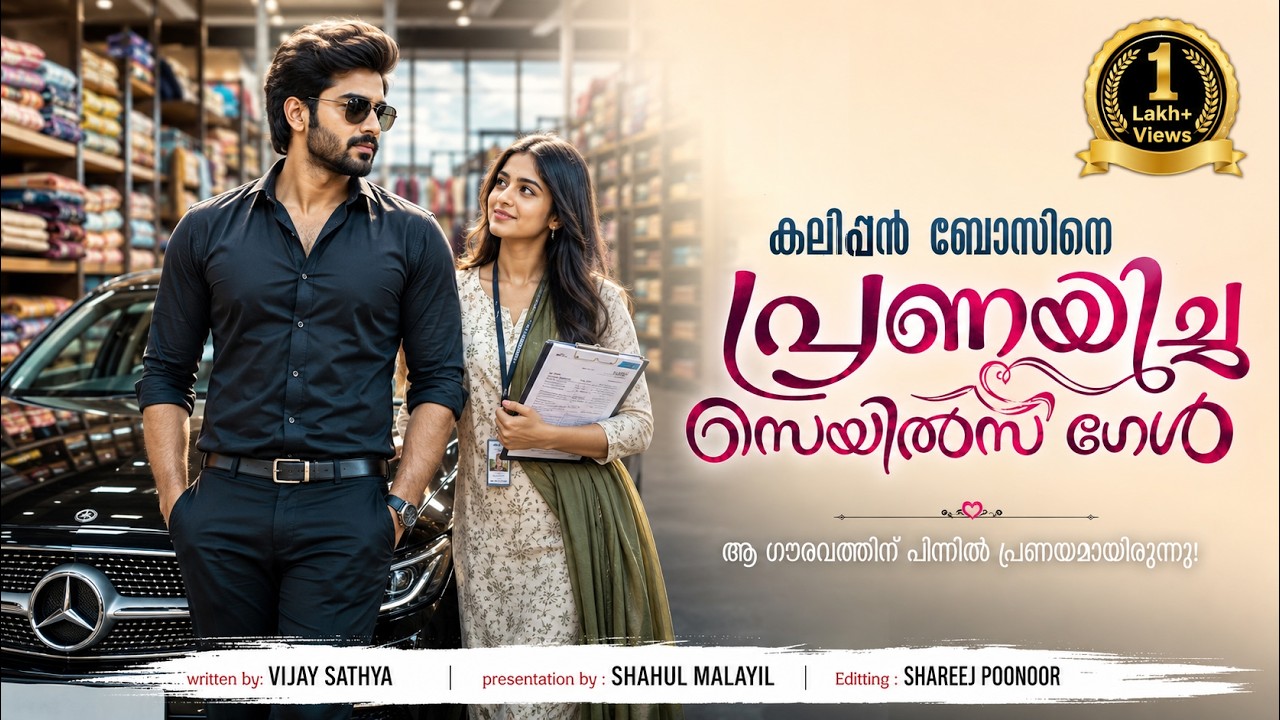 കലിപ്പൻ ബോസിനെ പ്രണയിച്ച സെയിൽസ് ഗേൾ  VIJAY SATHYA - SHAHUL MALAYIL MALAYALAM STORY -SHAREEJ POONOOR
