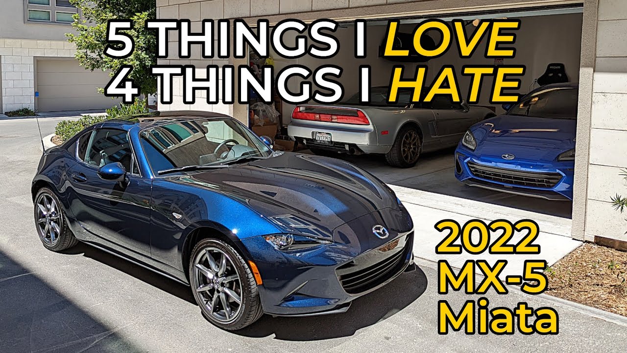 5 вещей, которые я люблю и 4 вещи, которые я ненавижу в Mazda MX-5 Miata Grand Touring RF 2022 года