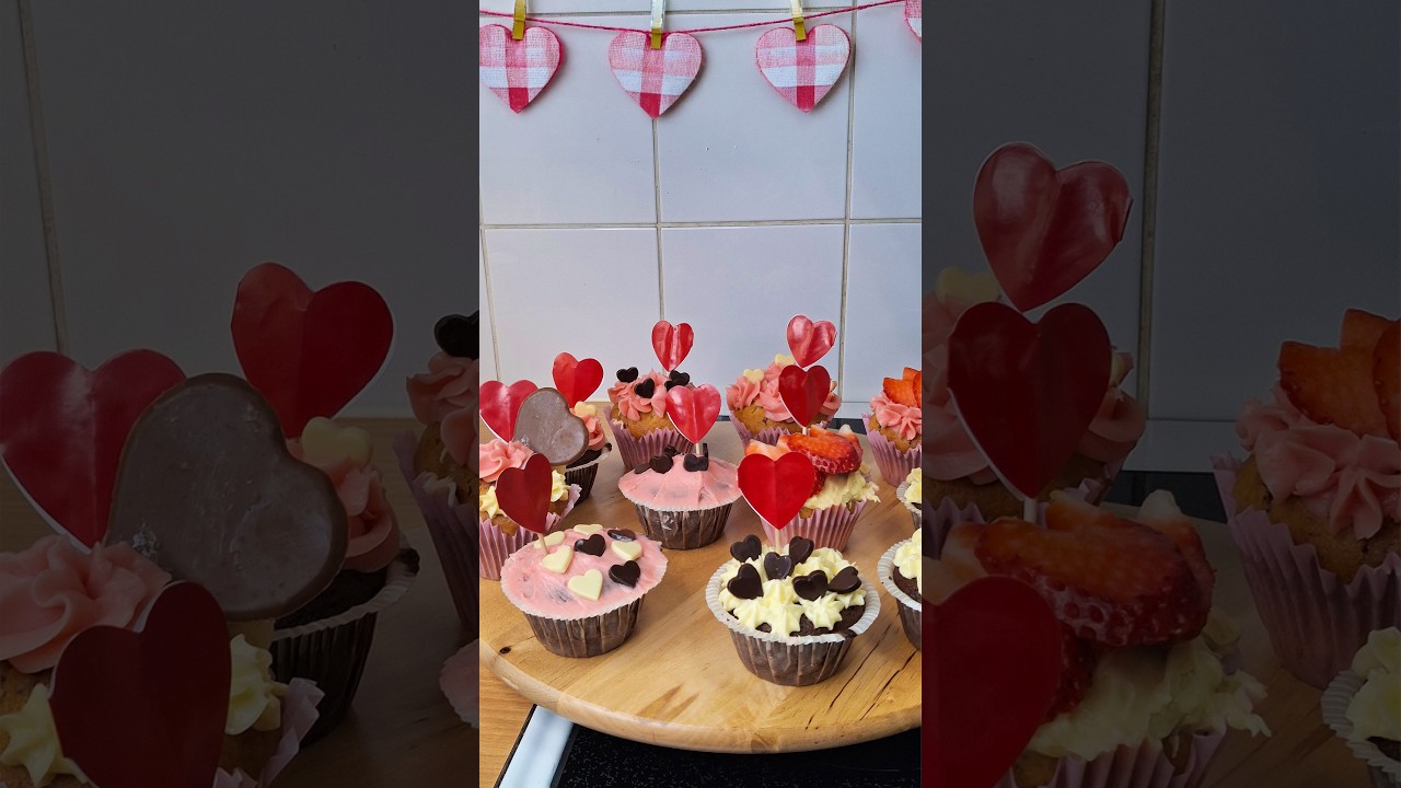 Cupcakes para San Valentín 14 de Febrero | De Chocolate y Fresa Fáciles, Económicos y Hermosos
