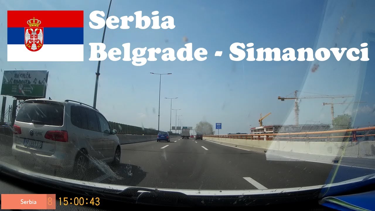 Driving in Serbia - Belgrade to Simanovci (E70 Highway)