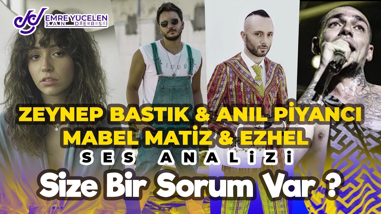Zeynep Bastık & Anıl Piyancı - Mabel Matiz & Ezhel Ses Analizi (Size Bir Sorum Var ?)