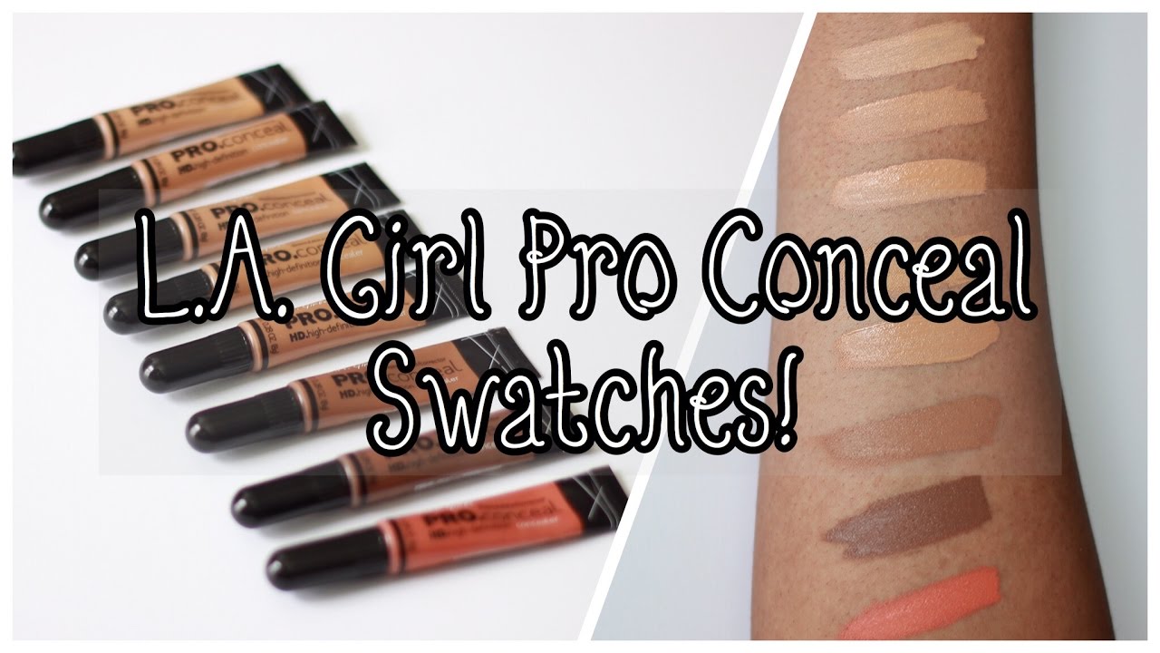 Swatch Time! - L.A. Girl Pro Conceal HD Concealer - Affordable Makeup- NaturalMe4C