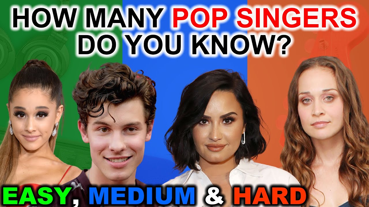 How Many POP Singers Do You Know? | From EASY to HARD