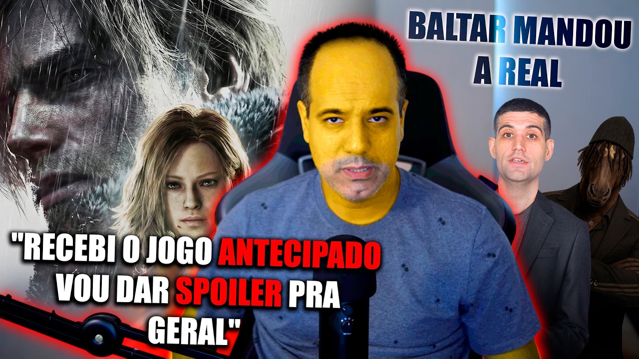 BALTAR FICOU INDIGNADO COM A BRANQUITUDE DANDO SPOILER DE RESIDENT EVIL 9 REQUIEM!!!