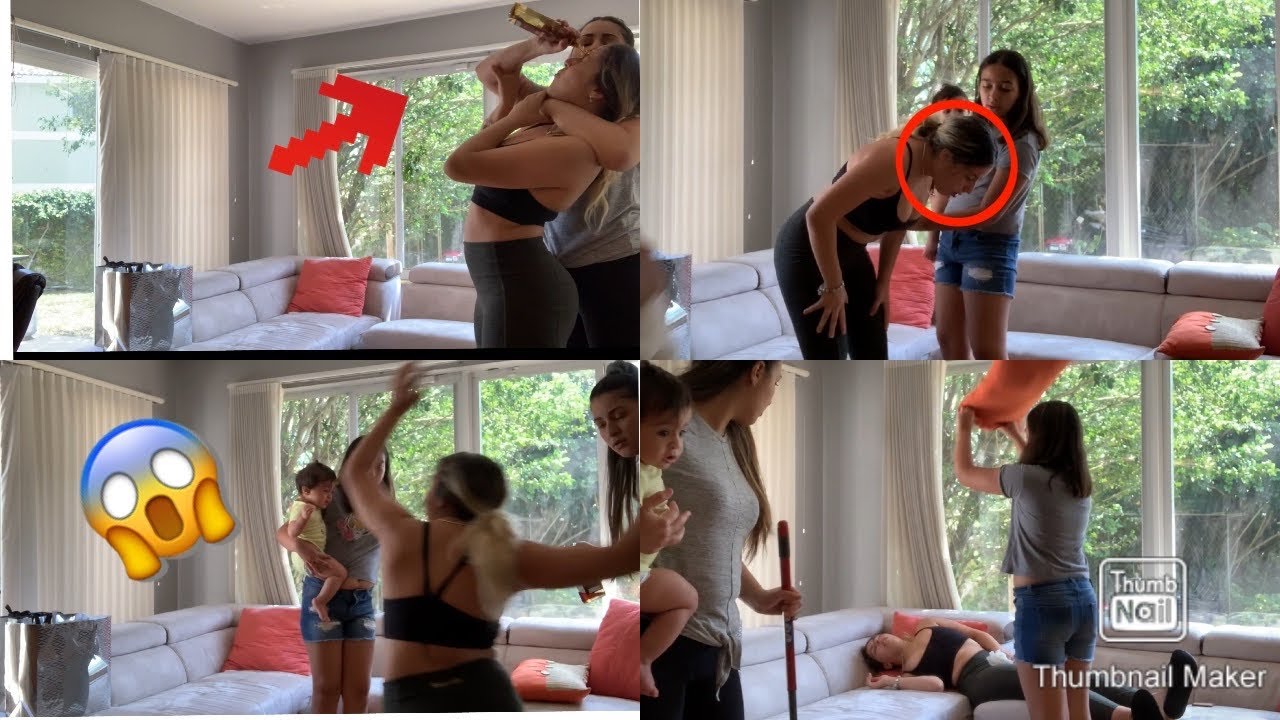 I CHUGGED THE ENTIRE BOTTLE TO SEE HER REACTION