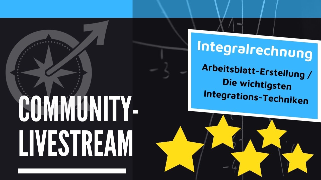 Livestream f&uuml;r Hochschul-Mathe 1 & 2  - Gemeinsame Arbeitsblatterstellung f&uuml;r Integrationsmethoden
