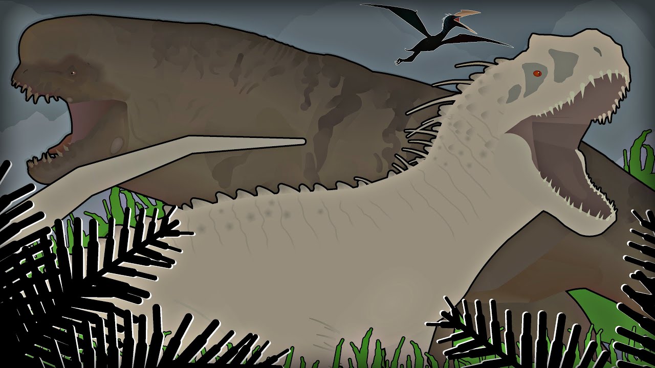 Indominus Rex VS Distortus Rex | Jurassic Word | Animation