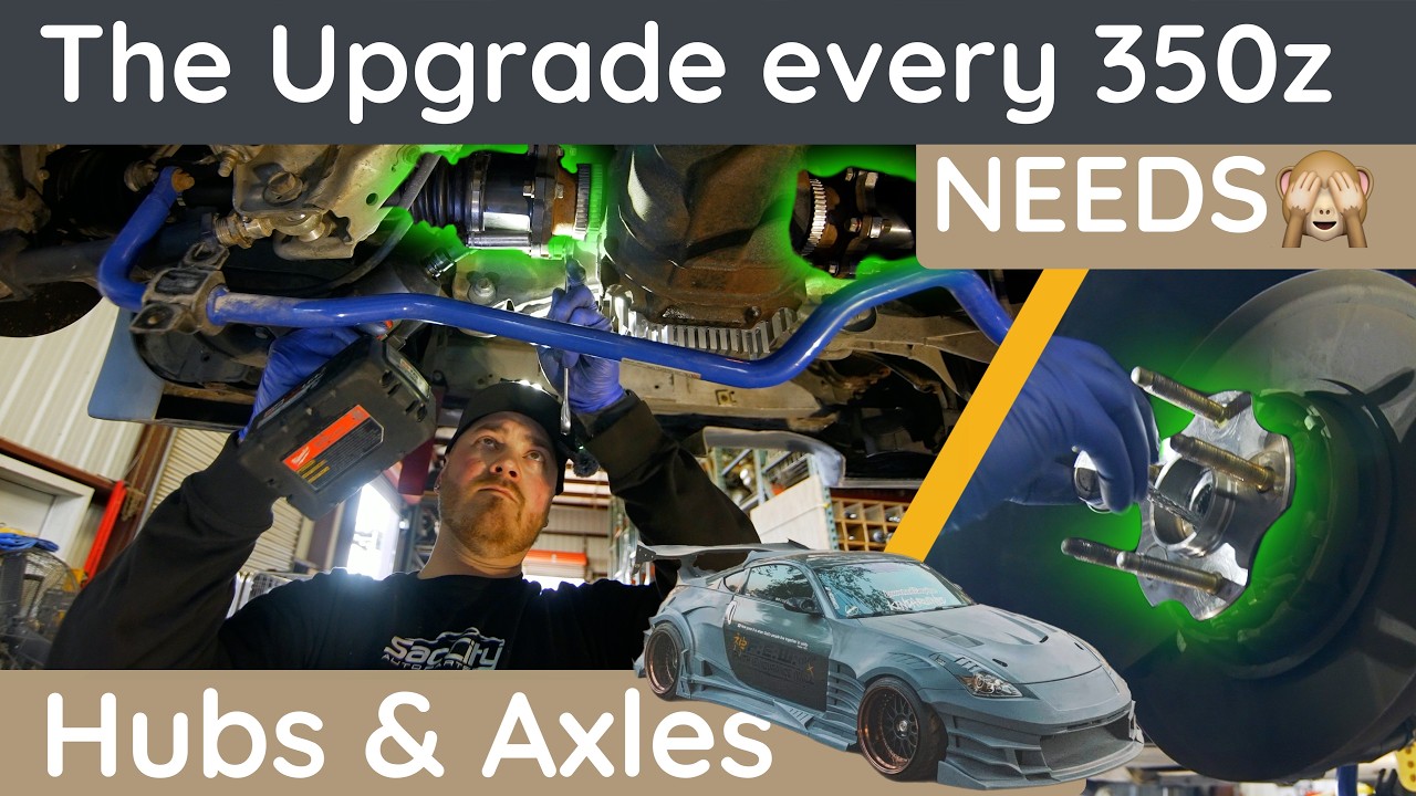 The Upgrade Every 350z Needs: 370z Hubs & Axles Installed