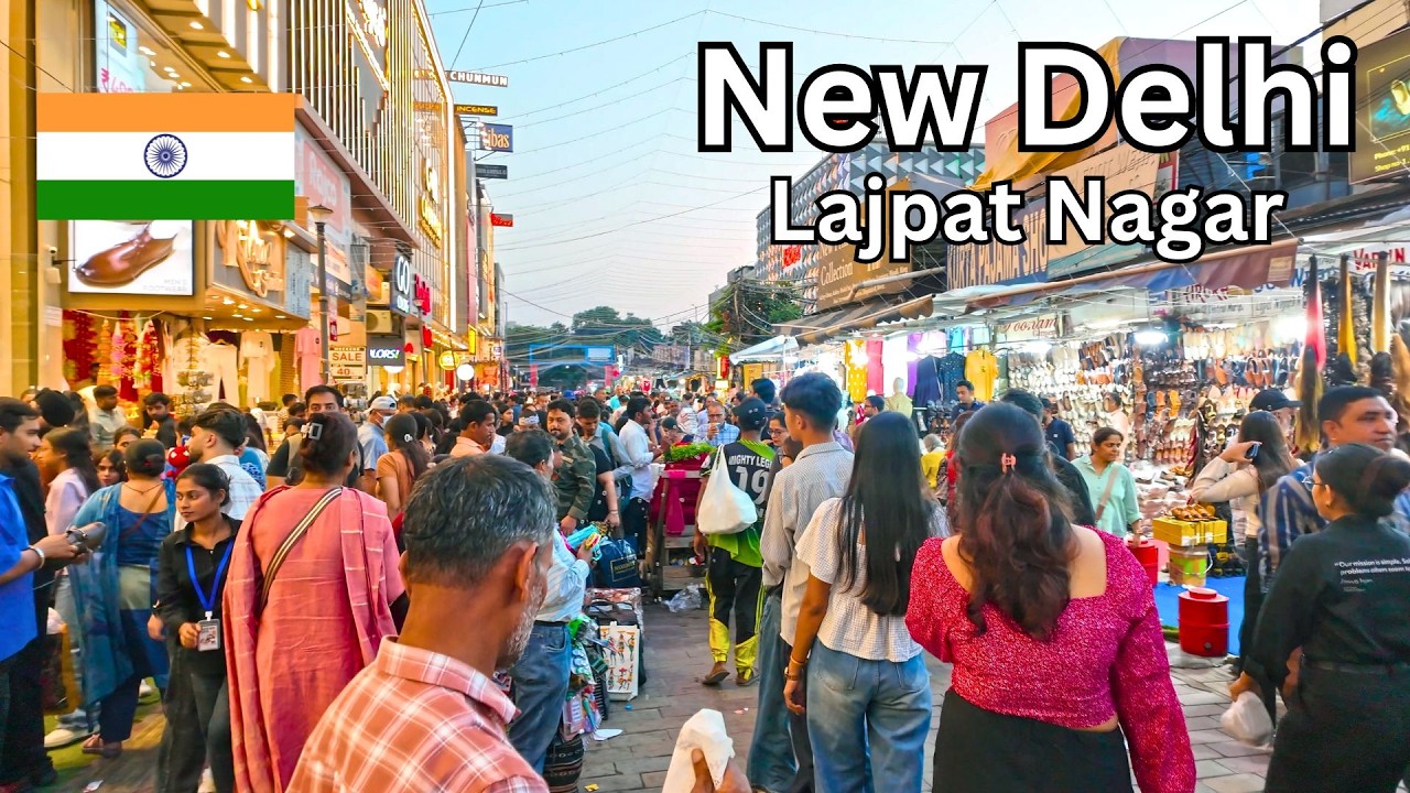 Lajpat Nagar Central Market, New Delhi 🇮🇳 | Real Delhi Market Life (4K Walking Tour)