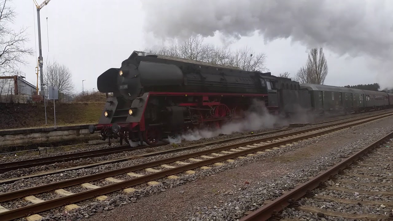 Scheinanfahrt im Bahnhof L&ouml;ffingen (KBS 727)