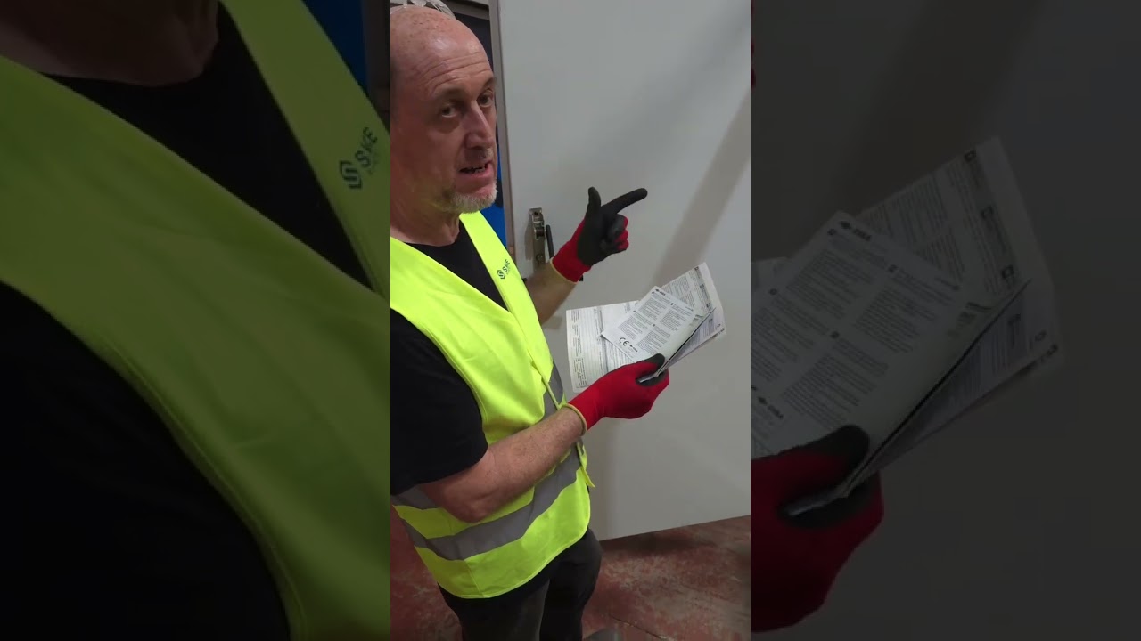 INSTALACION DE BARRA ANTIPANICO Y MUELLE CIERRA PUERTAS EN PUERTA CORTAFUEGOS