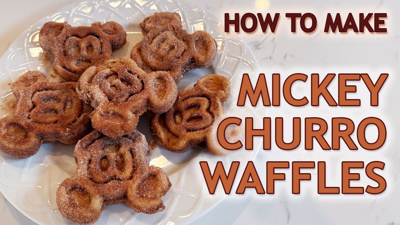 HOW TO MAKE DISNEY MICKEY CHURRO WAFFLES AT HOME