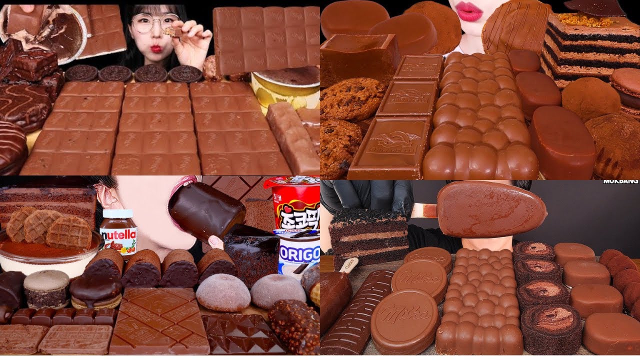 🍫 Ultimate Chocolate ASMR Mukbang 🤎 | Milk Chocolate, Cakes & Creamy Eating Sounds