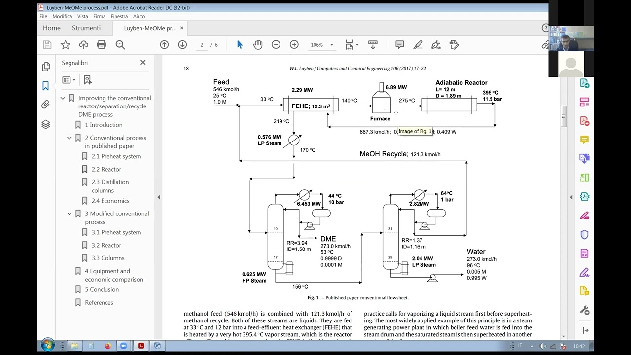 Methanol-Dimethyl Ether Process Simulation with Aspen - Lecture 01 A